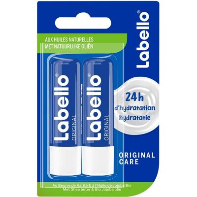 Labello Baume Lèvres Original Duo 2x4.8 g - Baume à lèvres - Publicité Labello Baume Lèvres Original Duo 2x4.8 g - Baume à lèvres - Publicité