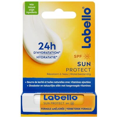 Labello Sun Protect SPF30 Baume à Lèvres - Baume à Lèvres - Publicité Labello Sun Protect SPF30 Baume à Lèvres - Baume à Lèvres - Publicité