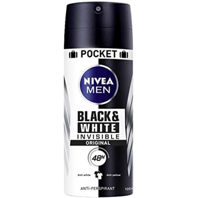 Nivea Men Desodorante Invisible de Spray Negro y Blanco - Desodorante Nivea Men Desodorante Invisible de Spray Negro y Blanco - Desodorante