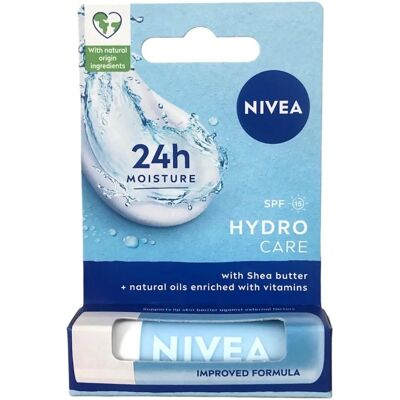 NIVEA Baume à Lèvres Hydro Care SPF 15 - Hydratation Longue Durée - Publicité NIVEA Baume à Lèvres Hydro Care SPF 15 - Hydratation Longue Durée - Publicité