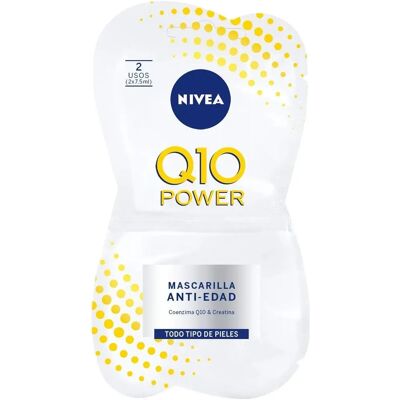 Nivea Q10 Power Masque Anti-âge - Masque facial pour femmes - Publicité Nivea Q10 Power Masque Anti-âge - Masque facial pour femmes - Publicité