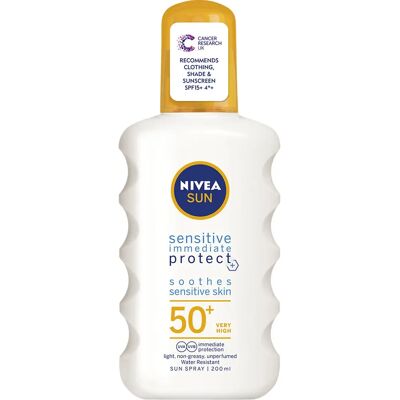 NIVEA 80494 Sunscreen SPF50 Spray for Adults NIVEA 80494 Sunscreen SPF50 Spray for Adults