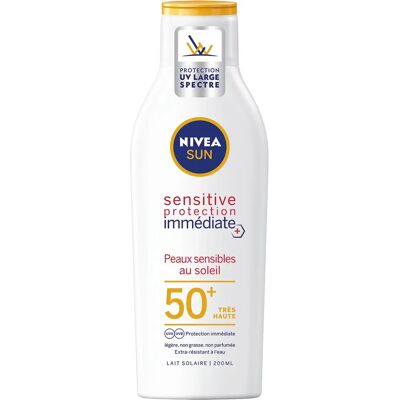 Lait Solaire Sensitive SPF 50+ Nivea - Crème Solaire Lait Solaire Sensitive SPF 50+ Nivea - Crème Solaire