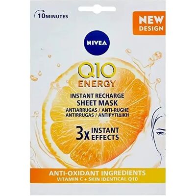 Nivea Q10+ Maschera Viso Anti-rughe+Energizzante - Maschera Viso Nivea Q10+ Maschera Viso Anti-rughe+Energizzante - Maschera Viso