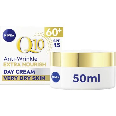 Nivea Q10 Power 60+ Crema Facial Antienvejecimiento + Crema Hidratante Diurna (50ml) Nivea Q10 Power 60+ Crema Facial Antienvejecimiento + Crema Hidratante Diurna (50ml)