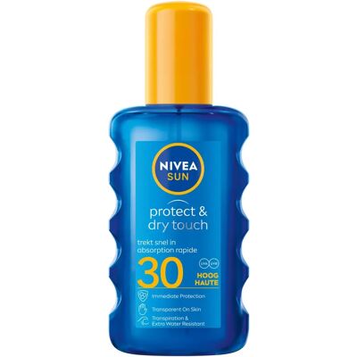 Nivea Sun Protect & Dry Touch SPF30 Spray - Zonnebrand Spray Nivea Sun Protect & Dry Touch SPF30 Spray - Zonnebrand Spray