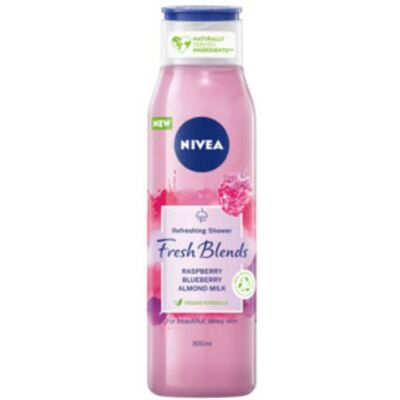 Nivea Fraîches Mélanges Gel Douche Framboise - 300ml - Publicité Nivea Fraîches Mélanges Gel Douche Framboise - 300ml - Publicité