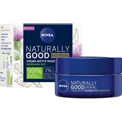 NIVEA - Naturally Good - 50 ml - Anti-rides - Crème de nuit - Publicité NIVEA - Naturally Good - 50 ml - Anti-rides - Crème de nuit - Publicité