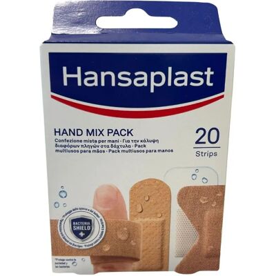 Hansaplast Hand Mix Pansements - Imperméables & Flexibles - Publicité Hansaplast Hand Mix Pansements - Imperméables & Flexibles - Publicité