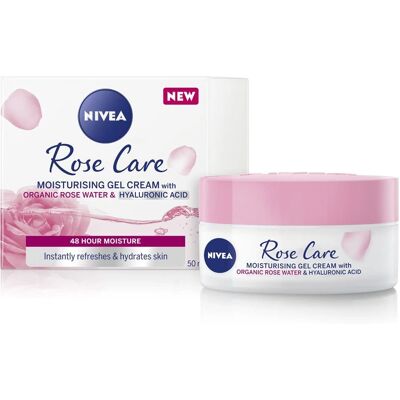 NIVEA Soft Rose 24h Day Cream - Face Care with Rose Water and Hyaluron NIVEA Soft Rose 24h Day Cream - Face Care with Rose Water and Hyaluron