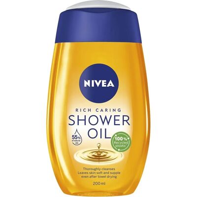 NIVEA Rikas Pesuaine Kehoöljy - Kosteuttava ja Hoida - 200ml NIVEA Rikas Pesuaine Kehoöljy - Kosteuttava ja Hoida - 200ml