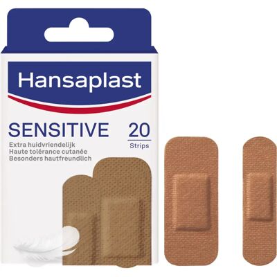 Hansaplast Sensitive Náplast - Tón pleti - Střední - Náplast Hansaplast Sensitive Náplast - Tón pleti - Střední - Náplast