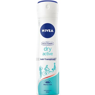 NIVEA - Dry Active - 150 ml - Femme - Déodorant - Publicité NIVEA - Dry Active - 150 ml - Femme - Déodorant - Publicité