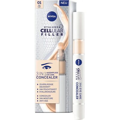 NIVEA Hyaluron Cellular Filler Concealer Clair - Correcteur Yeux NIVEA Hyaluron Cellular Filler Concealer Clair - Correcteur Yeux