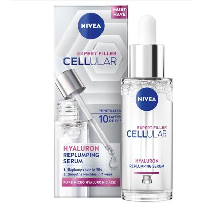 Nivea Cellular Filler Hyaluronic Acid Serum 30Ml - Seerumi Nivea Cellular Filler Hyaluronic Acid Serum 30Ml - Seerumi