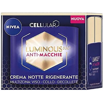 Nivea Cellular Luminous630 Crema Nocturna Antimanchas - Regeneración de la piel Nivea Cellular Luminous630 Crema Nocturna Antimanchas - Regeneración de la piel