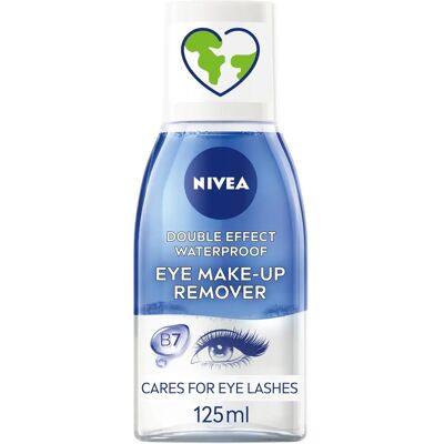 Nivea Double Effect Waterproof Eye Make-Up Remover - 125ml - Eye Make-Up Remover Nivea Double Effect Waterproof Eye Make-Up Remover - 125ml - Eye Make-Up Remover