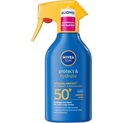 Nivea Sun Schutz & Hydrate SPF50+ Spray - 270 ml Nivea Sun Schutz & Hydrate SPF50+ Spray - 270 ml