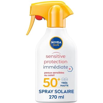 Nivea Sun Sensitive SPF50+ Spray - Protection solaire pour peau sensible - Publicité Nivea Sun Sensitive SPF50+ Spray - Protection solaire pour peau sensible - Publicité