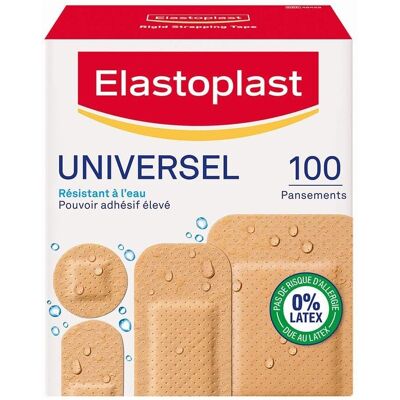 Bandages Universels Elastoplast - 100 pcs - Imperméables & Respirants - Publicité Bandages Universels Elastoplast - 100 pcs - Imperméables & Respirants - Publicité