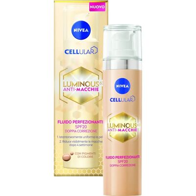 Soins du Visage Nivea Cellular Luminous 630 Anti-Macchie SPF20 - Crème Visage - Publicité Soins du Visage Nivea Cellular Luminous 630 Anti-Macchie SPF20 - Crème Visage - Publicité