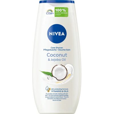 Gel douche à l'huile de coco et jojoba NIVEA 250 ml - Corps unisexe Gel douche à l'huile de coco et jojoba NIVEA 250 ml - Corps unisexe