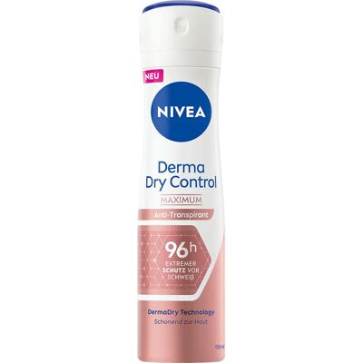 Nivea Derma Dry Control Máximo Desodorante em Spray para Mulheres Nivea Derma Dry Control Máximo Desodorante em Spray para Mulheres