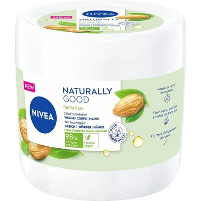 Nivea Naturally Good Családi Ápolás Mandula 450 ml - Testápoló Nivea Naturally Good Családi Ápolás Mandula 450 ml - Testápoló