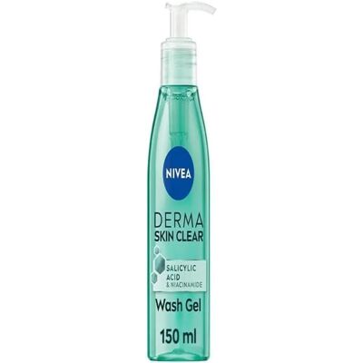 NIVEA 150ml Derma Skin Clear Wash Gel - Anti-Blemish, Vegansk NIVEA 150ml Derma Skin Clear Wash Gel - Anti-Blemish, Vegansk