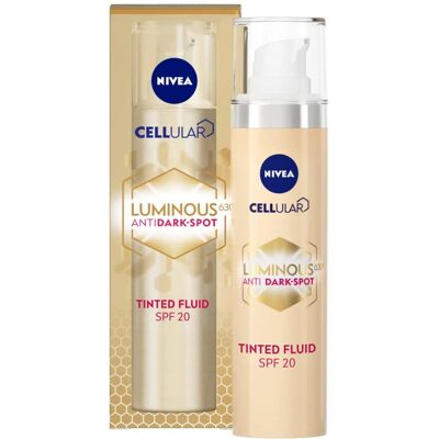 NIVEA Cellular LUMINOUS 630 Anti-Spot Tinted Fluid SPF 20 - Kasvovoide NIVEA Cellular LUMINOUS 630 Anti-Spot Tinted Fluid SPF 20 - Kasvovoide