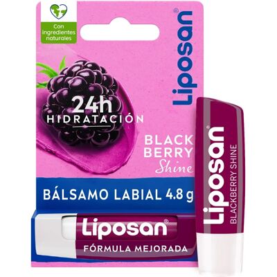 Bálsamo labial Liposan Blackberry Shine - Manteiga de karité, Natural, Unissex Bálsamo labial Liposan Blackberry Shine - Manteiga de karité, Natural, Unissex