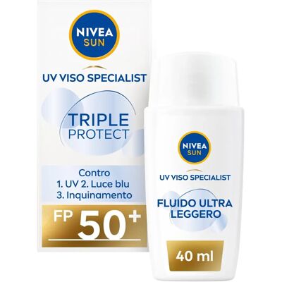 Nivea Sun SPF 50+ Gesichtscreme - Dreifacher Schutz Nivea Sun SPF 50+ Gesichtscreme - Dreifacher Schutz