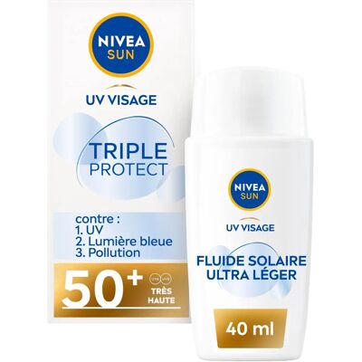 Nivea Sun UV Face Spécialiste Triple Protect Crème SPF50+ - Protection Solaire - Publicité Nivea Sun UV Face Spécialiste Triple Protect Crème SPF50+ - Protection Solaire - Publicité