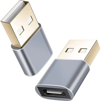Helos Premium - Usb-Adapter - Usb auf Usb-C - 3.1 - 5 V - Dunkelgrau Helos Premium - Usb-Adapter - Usb auf Usb-C - 3.1 - 5 V - Dunkelgrau