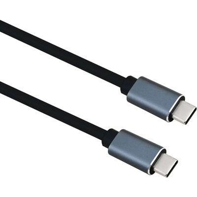 Helos USB-C Kabel - 2 m - Unterstützt 4K 60Hz - Schwarz/Grau - USB 3.2 Gen 2 Helos USB-C Kabel - 2 m - Unterstützt 4K 60Hz - Schwarz/Grau - USB 3.2 Gen 2