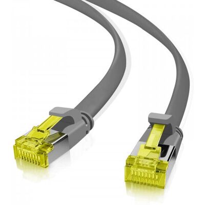 Helos 205219 Câble de Réseau Gris - Patch Cable - Publicité Helos 205219 Câble de Réseau Gris - Patch Cable - Publicité