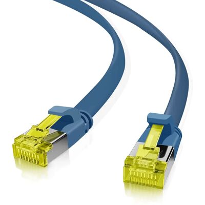 Helos 205241 Câble réseau bleu 5 m Cat6a U/FTP - Publicité Helos 205241 Câble réseau bleu 5 m Cat6a U/FTP - Publicité