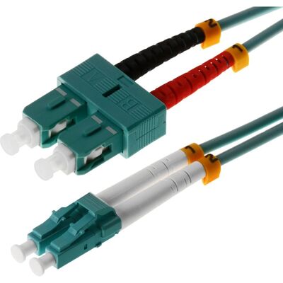 Cavo in fibra ottica Helos Herweck LWL - 10m OM3 LC/SC Cavo in fibra ottica Helos Herweck LWL - 10m OM3 LC/SC