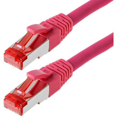 Helos Cat6 Ethernetkabel - 3M, Magenta, F/FTP Abschirmung Helos Cat6 Ethernetkabel - 3M, Magenta, F/FTP Abschirmung