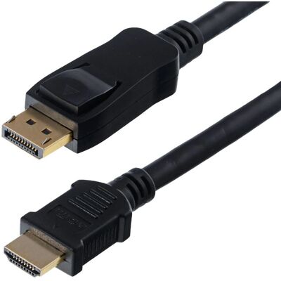 Helos 118879 Cavo Video - 5m DisplayPort HDMI Nero Helos 118879 Cavo Video - 5m DisplayPort HDMI Nero