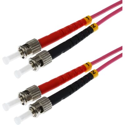 Cavo in fibra ottica Helos OM4 ST - 2m Viola Cavo in fibra ottica Helos OM4 ST - 2m Viola