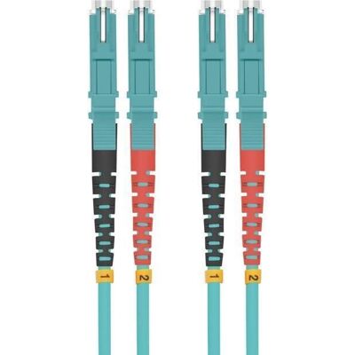 Câble à fibre multimode Helos E2000 - 2m - Aquamarine - Câble réseau Câble à fibre multimode Helos E2000 - 2m - Aquamarine - Câble réseau