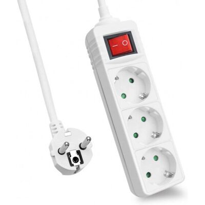 Helos Power Verlängerung 5 m 3 Steckdosen Indoor Weiß - Verlängerungskabel Helos Power Verlängerung 5 m 3 Steckdosen Indoor Weiß - Verlängerungskabel