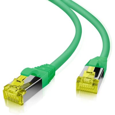 Helos Ultra Flex - Patch -Kaapeli - Rj-45 (M) - Rj-45 (M) - 10 M - S/ftp - Cat 6a - Halogeeniton - Vihreä Helos Ultra Flex - Patch -Kaapeli - Rj-45 (M) - Rj-45 (M) - 10 M - S/ftp - Cat 6a - Halogeeniton - Vihreä