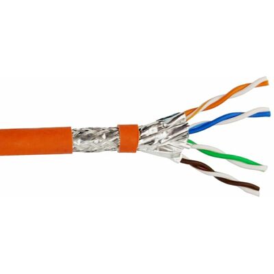 Helos Modèle 263842 Câble Réseau - Orange 500m Cat7 S/FTP Helos Modèle 263842 Câble Réseau - Orange 500m Cat7 S/FTP