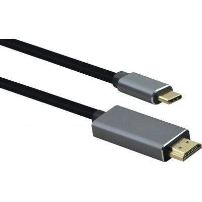 Helos USB-C HDMI Video-Kabeladapter - 1,8 m - Schwarz Helos USB-C HDMI Video-Kabeladapter - 1,8 m - Schwarz