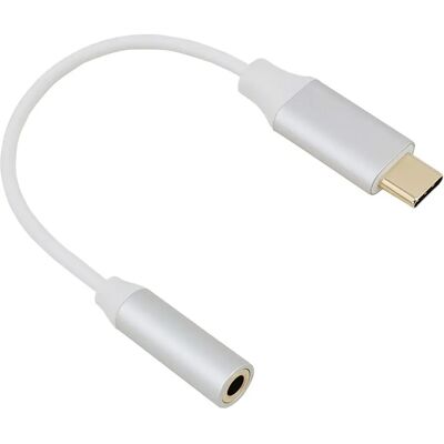Helos Premium USB-C auf Stereo Mini-Klinkenadapter - 10cm Helos Premium USB-C auf Stereo Mini-Klinkenadapter - 10cm