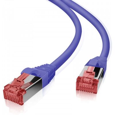 Câble Réseau Helos 191041 - 15m Violet, Cat6 S/FTP - Publicité Câble Réseau Helos 191041 - 15m Violet, Cat6 S/FTP - Publicité