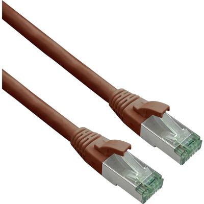 Helos GRS Zertifiziertes Braunes Cat 7 Netzwerkkabel - 0,25m Helos GRS Zertifiziertes Braunes Cat 7 Netzwerkkabel - 0,25m