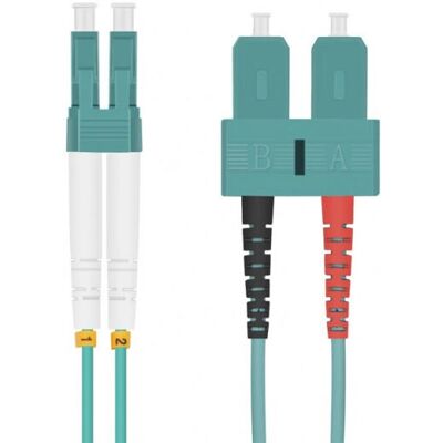 Herweck - Helos LWL Patchkabel 50/125 OM3 LC/SC 0.5m Aqua - LC/SC - 0.5m - Patch Kabel Herweck - Helos LWL Patchkabel 50/125 OM3 LC/SC 0.5m Aqua - LC/SC - 0.5m - Patch Kabel